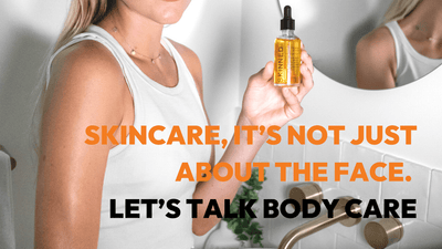 Skincare, it’s not just about the face.  Let’s talk body care